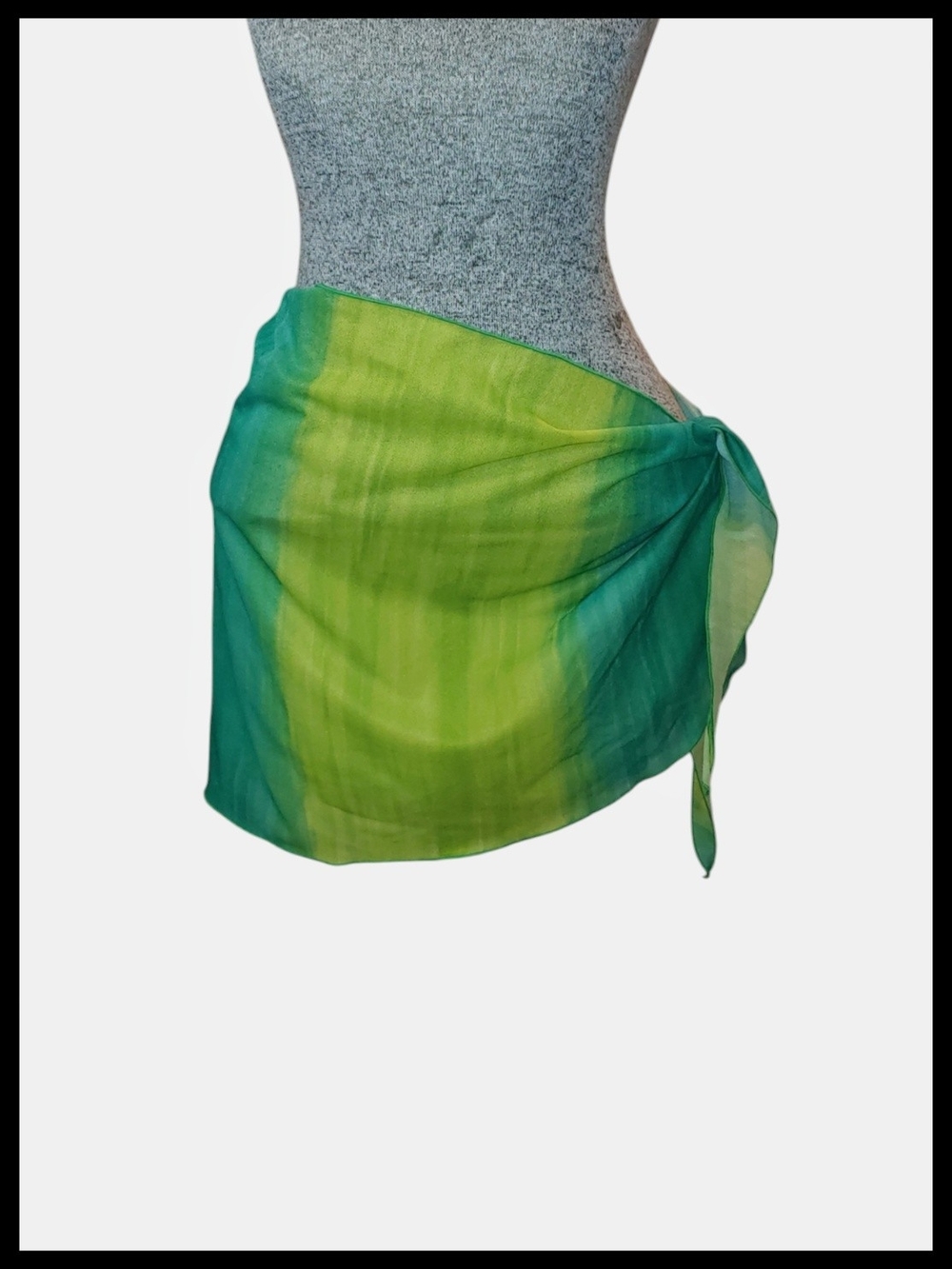 Green Ombre Beach Sarong Wrap